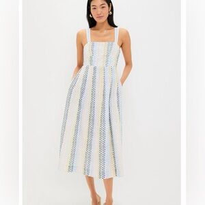 Tuckernuck Embroidered Lorenza Midi Dress
